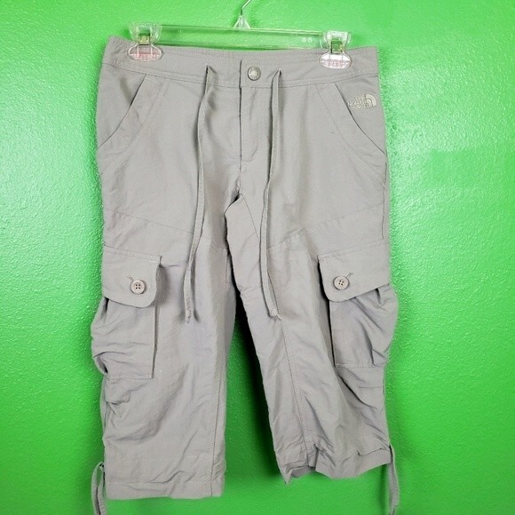 The North Face Pants - The North Face tan hiking cargo capris size 4
